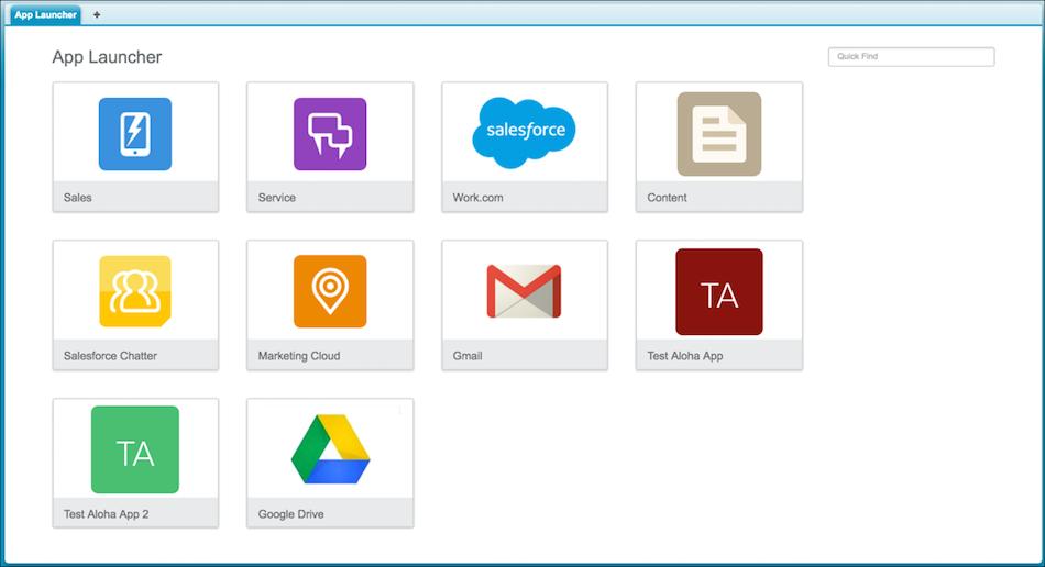 Navigate Salesforce Tabs Open Another App in Lightning Experience Use the App Launcher to navigate between your apps. You can easily switch between apps and access other Salesforce items and features.