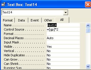 Office Automation and MS Office 4. Select the text box click Properties on the toolbar and type the expression in the ControlSource property box. 5.
