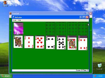 Chapter 12 Lab/Student The FreeCell and Solitaire windows appear. Close the Solitaire and Freecell Windows.