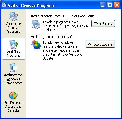 Click the Add or Remove Programs icon.