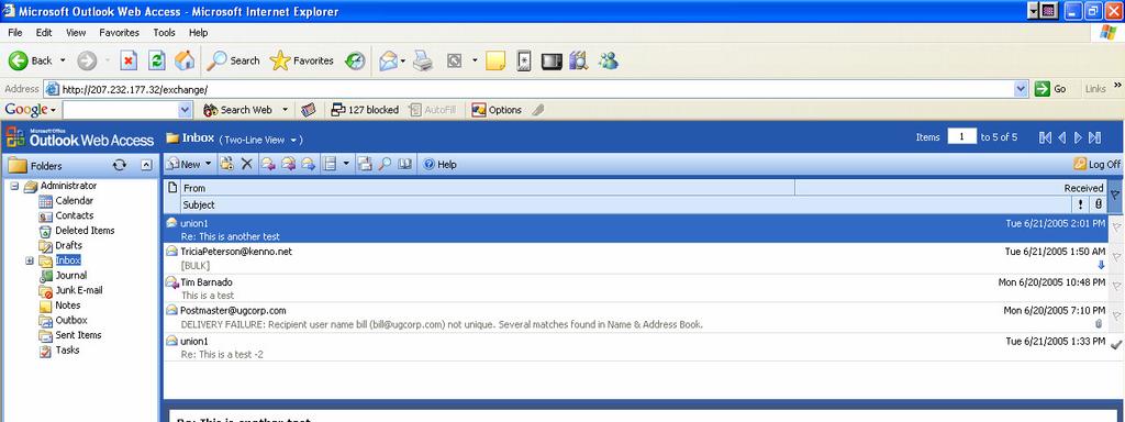 Toolbar Page Selectors Folder List Email Listing Preview/Reading Pane Shortcut Menu This is the new user interface.