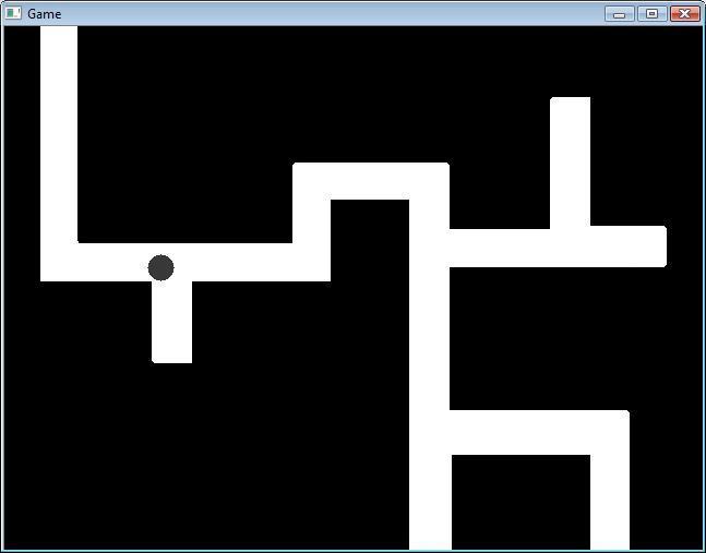 Fig 7. Maze game result. C. Third Game There are endless possibilities for simple games using this framework.