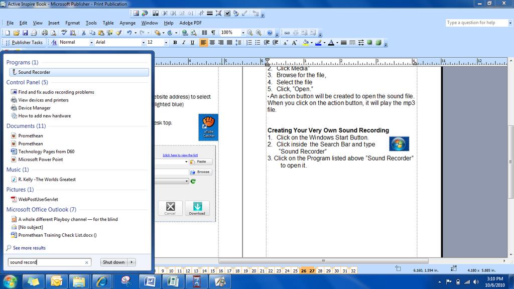 PAGE 40 PAGE 21 Interactive Lessons - Adding Sound Add an mp3 sound file 1. Clicking on Insert from the top toolbar. 2. Click Media 3. Browse for the file, 4. Select the file 5. Click, Open.