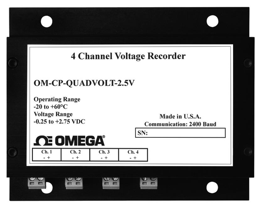 OM-CP-QUADVOLT Xxxxx Xxxxxx 4-Channel Low Level DC Voltage Data Logger OM-CP-OCTVOLT 8-Channel Low Level DC Voltage Data Logger