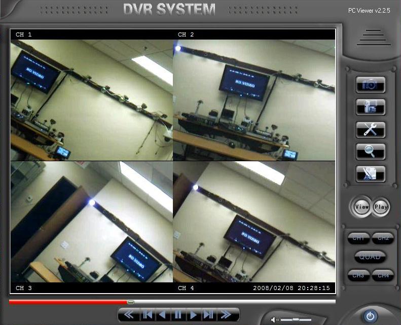Chapter 8: USB Programming By connecting the DVR to a PC you can use PC Viewer software to play back and backup DVR recorded video through the USB 2.0 port. 8.1 PC Viewer Program 1.