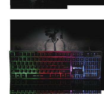 MT-K9300 Gaming Keyboard MT-K9300 Rainbow Backlit Keyboard Metal