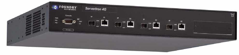 Chapter 4 ServerIron 4G Series This chapter describes the ServerIron 4G Series.
