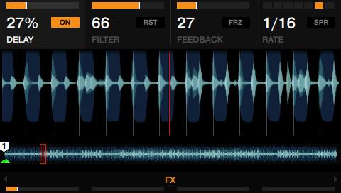 Using Your D2 Getting Advanced Adding FX Turn FX Knob 1 counter-clockwise. The Delay effect gets quieter.