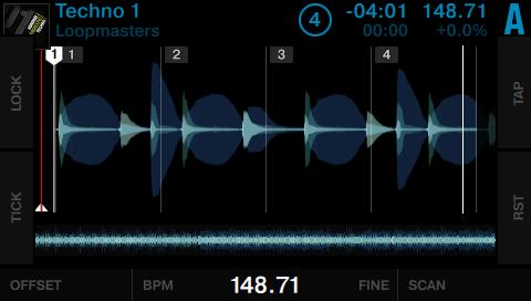 Using Your D2 Getting Advanced Working with Beatgrids When BPM is selected rotate the LOOP encoder to correct the detected BPM value in coarse steps.