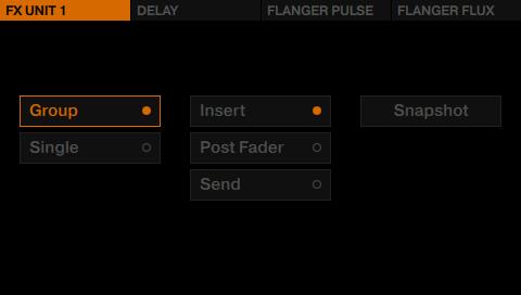 Using Your D2 Getting Advanced Adding FX 2. Press the FX Button 1 to display the FX Unit 1 options. 3.