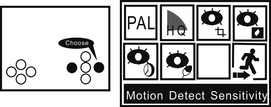 (3) Press LEFT/RIGHT to motion detect sensitivity option.