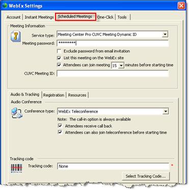 Chapter 7: Installing and Setting Up WebEx Productivity