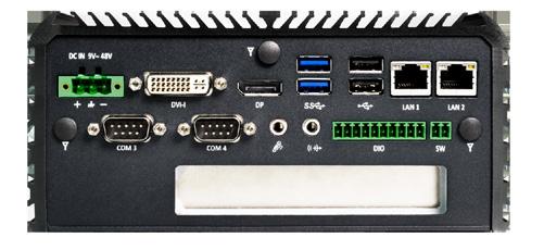 5 SATA HDD bay and 2x msata (RAID 0/1/5/10) 2x mini PCIe for communication or expansion modules 1x PCIe x4 (ACO-3011E) or 1x PCI (ACO-3011P) 2x SIM sockets 4x RS-232/422/485, 2x USB 3.0, 2x USB 2.