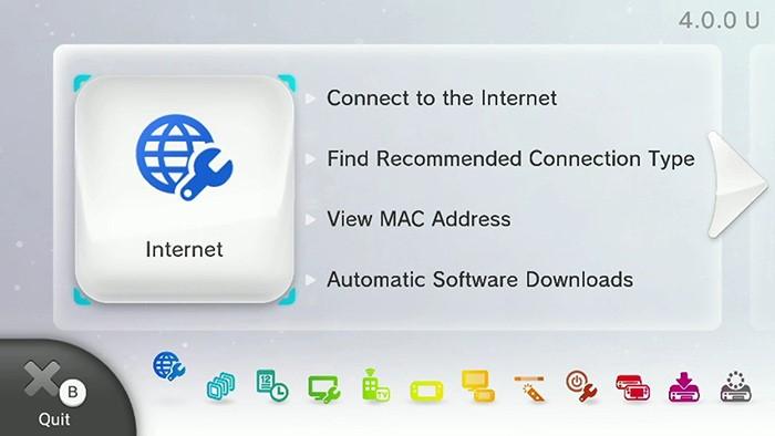 Wii U 1. Connect to the SVSU-Media-Gaming 2. Go to the Wii U Menu. 3. Choose System Settings. 4. Choose Internet. 5. Choose View MAC Address. Locate the wireless MAC address.