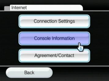 6. Choose Console Information.