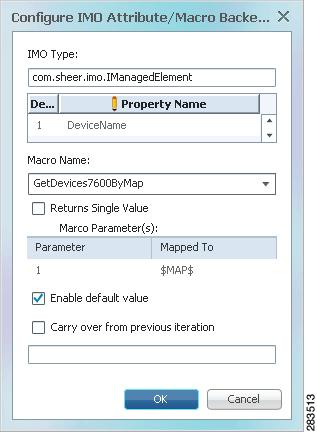 Chapter 3 Figure 3-6 IMO Property Initialization Dialog Box Defining Wizard Loops Wizard loops are defined on the Network AWB Loops tab (Figure 3-2 on page 3-4).