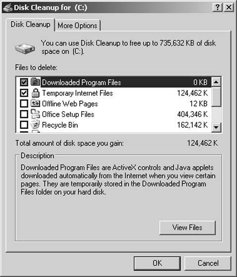 Clean Up a Drive Clean Up a Drive 1. Choose Start All Programs Accessories System Tools Disk Cleanup, as shown in Figure 8-7. 2.