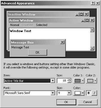 Change the Windows Color Scheme Change the Windows Color Scheme 1. Right-click the desktop and choose Properties. 2.