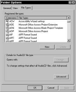 Here you can make a few settings: To change the program that s used to open a certain file type (for example, if a.