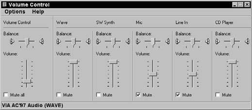 Chapter 17: Playing Music in Windows Adjust Volume 1. Choose Start Control Panel Sounds and Audio Devices to display the Sounds and Audio Devices Properties dialog box.
