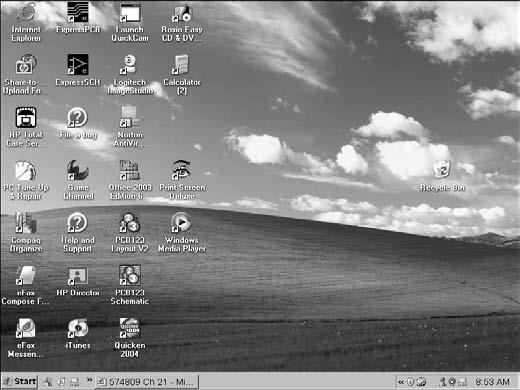 Chapter 21: Project: Organize Your Desktop Arrange Icons on the Desktop 1.