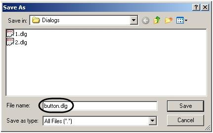 Select File, then click Save ( 1) or Save as ( 2) to save the file under a new name. Using the standard save file dialog, save the file with a.dlg extension [suffix]. Note.