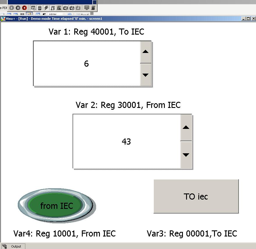 Step 6: Simulation Figure 9: Simulation to test communication Step 7: Import Export csv
