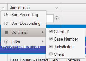 A. Sorting Grid Columns Click the icon (Figure 9-2, A) to open the options shown in Figure 9-2.