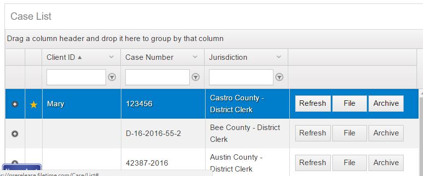 Chapter 11 XI. Archiving/Reactivating Cases FileTime enables you to archive inactive cases and submissions, filings, and eservices.