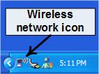 4 CONNECTING TO UOE_SECURE 4.1 LOCATING THE WIRELESS NETWORK SETTINGS Firstly locate the icon below on the bottom-right of your desktop and then right click on it.