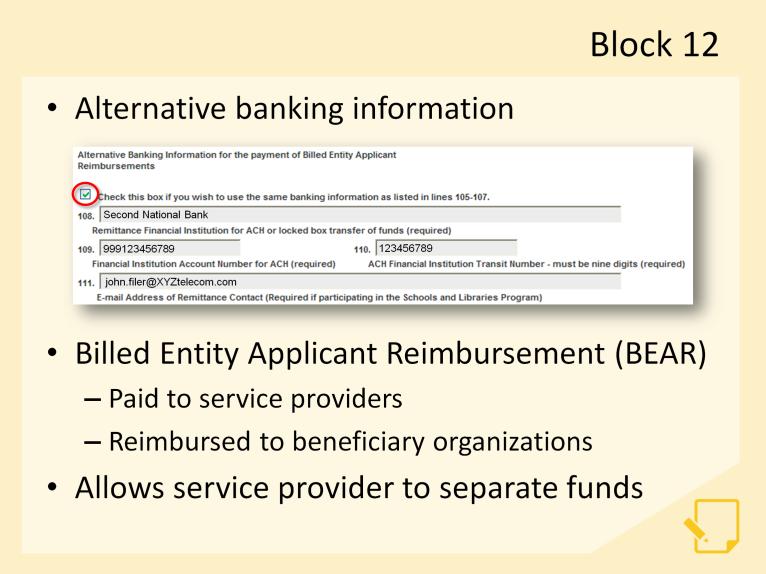 You ll notice, however, there is a difference between this block and the financial institution and remittance information blocks for the other programs.