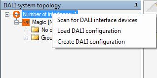 Offline Configuration Offline Configuration enables to create a virtual DALI installation including all according DALI parameters.