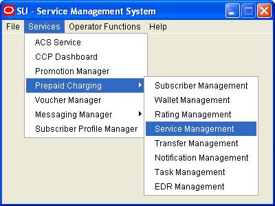 Chapter 2 Commercial In Confidence Module Introduction Accessing the Service Management screen The screen enables you to configure the Service Management section of CCS.