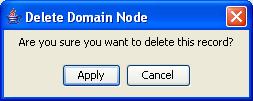 Commercial In Confidence Chapter 2 Domain, Continued Deleting domain nodes Follow these steps to delete nodes from a domain.