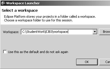 Lab 1.1: Setting up the Environment Launch Eclipse Lab Tasks to Perform To launch eclipse, go to c:\eclipse and run eclipse.