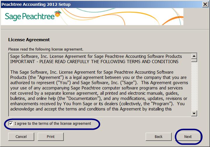 414 - IMK Appendix A: Software Installation Step 6: When the License Agreement window appears, click on the box next to I agree to the terms of