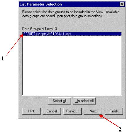 VI. Select the Module Script that contains the parameter(s) to export: 1.