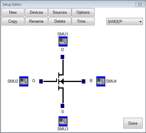 To remove a source unit: a. Highlight the attached unit. b. Click the blue box beside the device lead in the Setup Editor. c.