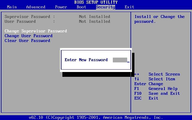 BIOS Passwords CIT 480: