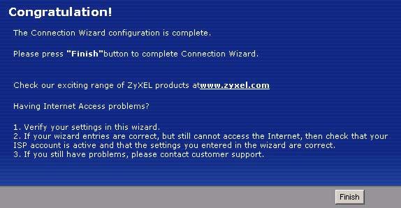 Figure 27 Connection Wizard Complete Well done!