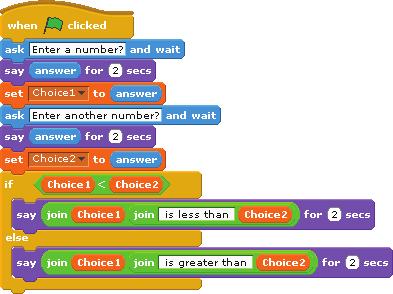 Book V Lesson 4 WORKSHEETS 4. In the following program there are three variables: Choice1, Choice2 and Game.