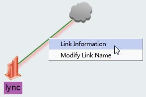 Configuring a link 1. Access the Lync Topology page. 2.