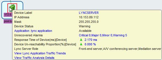 Using extended Lync topology functions When both NTA and UCHM components are installed on the same server, you can add traffic analysis tasks for Lync servers.