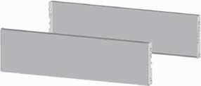 Vertical mounting 9-5053-00 9-505-00 9-5056-00 Accessories 9 enclosures 9 rear panel Sliding rails, adjustable height Screw set M 5 (50-fold) ventilated or solid Finish: RAL 7035 light grey H solid