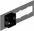 Blind cover set 9-5073- 9-507- 9-5076- for vertical mounting can be inserted at different depths Note: The mounting plate can also be installed horizontally in all enclosure sizes
