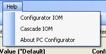 NOTE: The PC and device must be linked in order to have access to the Configurations menu item.