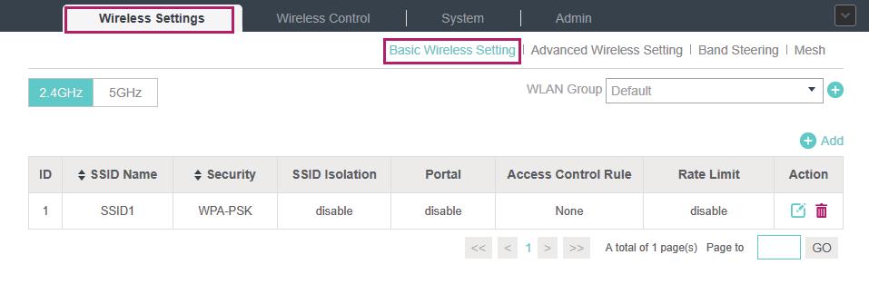 3.1 Wireless Network In addition to the wireless network you created in Quick Start, you can add more wireless networks and configure the advanced wireless parameters to improve the
