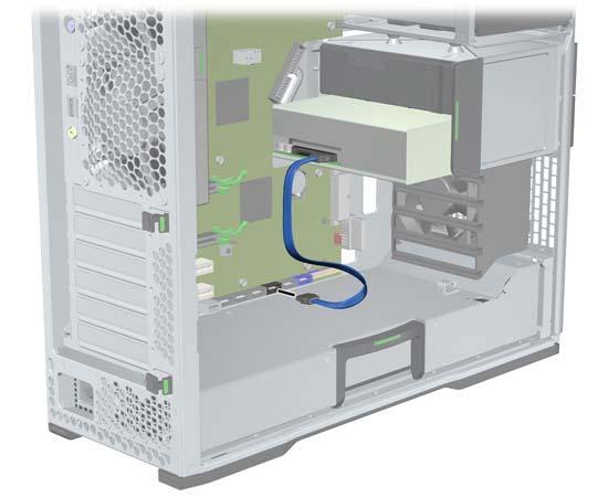 NOTE: All HP Z800 Workstation optical disk drives should be connected to either SATA or SAS system board connectors.