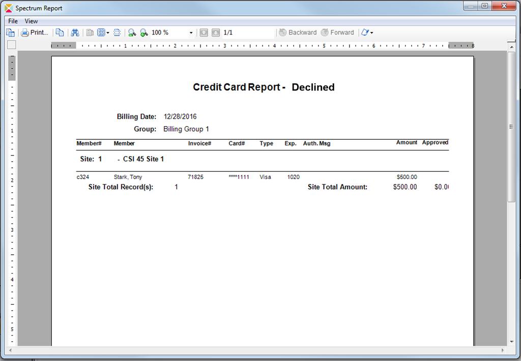 Optional: If you have cards that are declined, you can update the credit card information and try to re-run