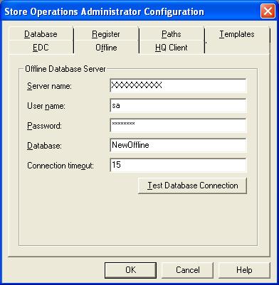 Click File Configuration Offline Tab. Type NewOffline into the database box. Click OK to finish.